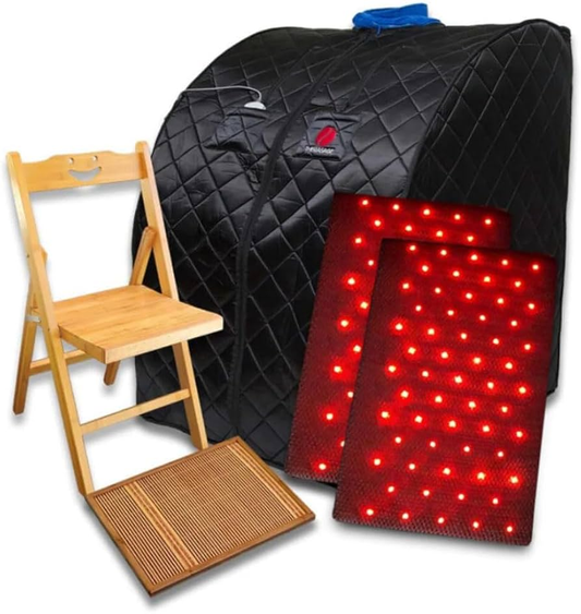 Thera360 PLUS Personal Infrared Sauna (Black) | Full Spectrum Detox & Deep Healing